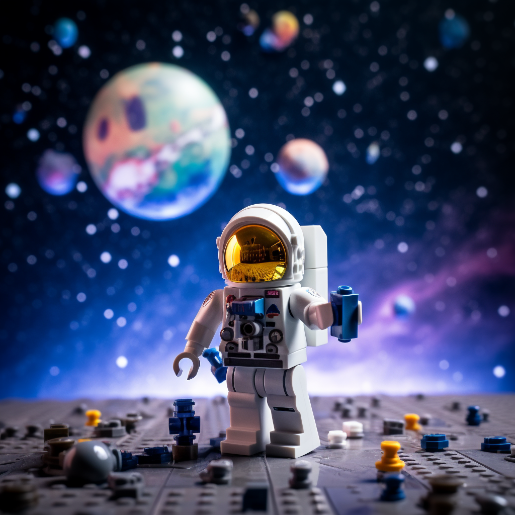 ludzik LEGO w kosmosie