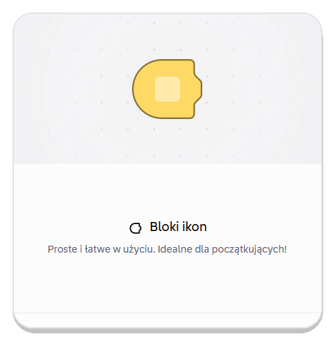 Aplikacja Coding Canvas - tryb Bloki ikon
